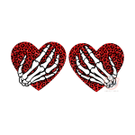 Skull Hands Valentines  Print