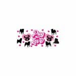 pug lover libbey wrap