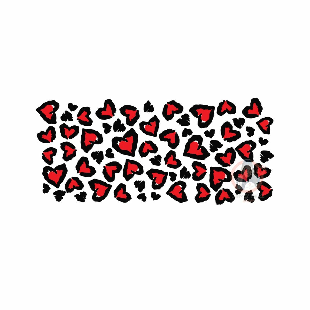 9A767BFC-245F-4C99-BC0F-268CFC36F93E Leopard Hearts Libbey 16OZ Wrap - Image 1