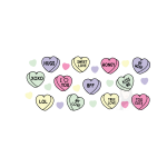 Candy Hearts Libbey 16Oz Wrap uvdtf