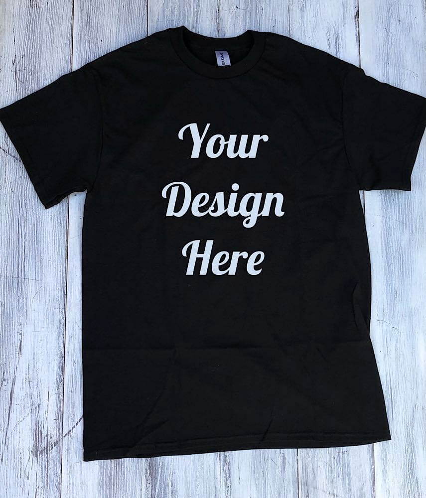 YourDesignHereTshirtMockup Custom HTV Print - Image 1