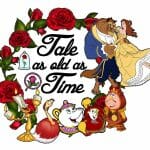 Tale as old as Time Tumbler Sublimation Transfer Wrap Print