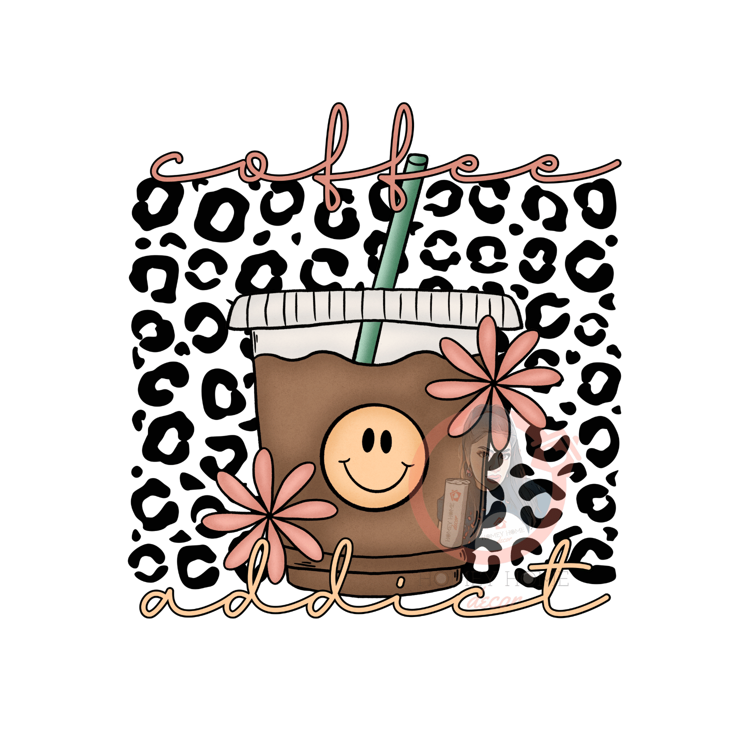 coffee addict 02 Coffee Addict 02 Heat Tranfer Print - Image 1