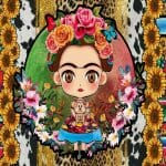 Frida Kahlo Tumbler Sublimation Wrap Print