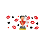 Betty Boop16oz Libby Vinyl Wrap