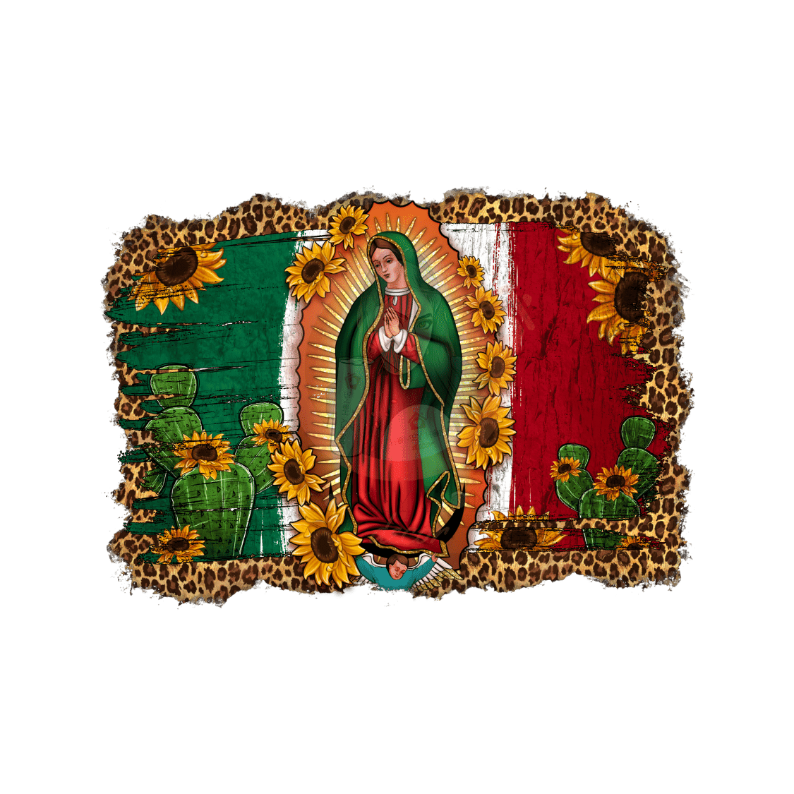 Untitled design (68) Our Lady Of Guadalupe Tumbler 20oz Sublimation Wrap - Image 1