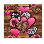 Vday Hearts 20oz Tumbler Sublimation Wrap