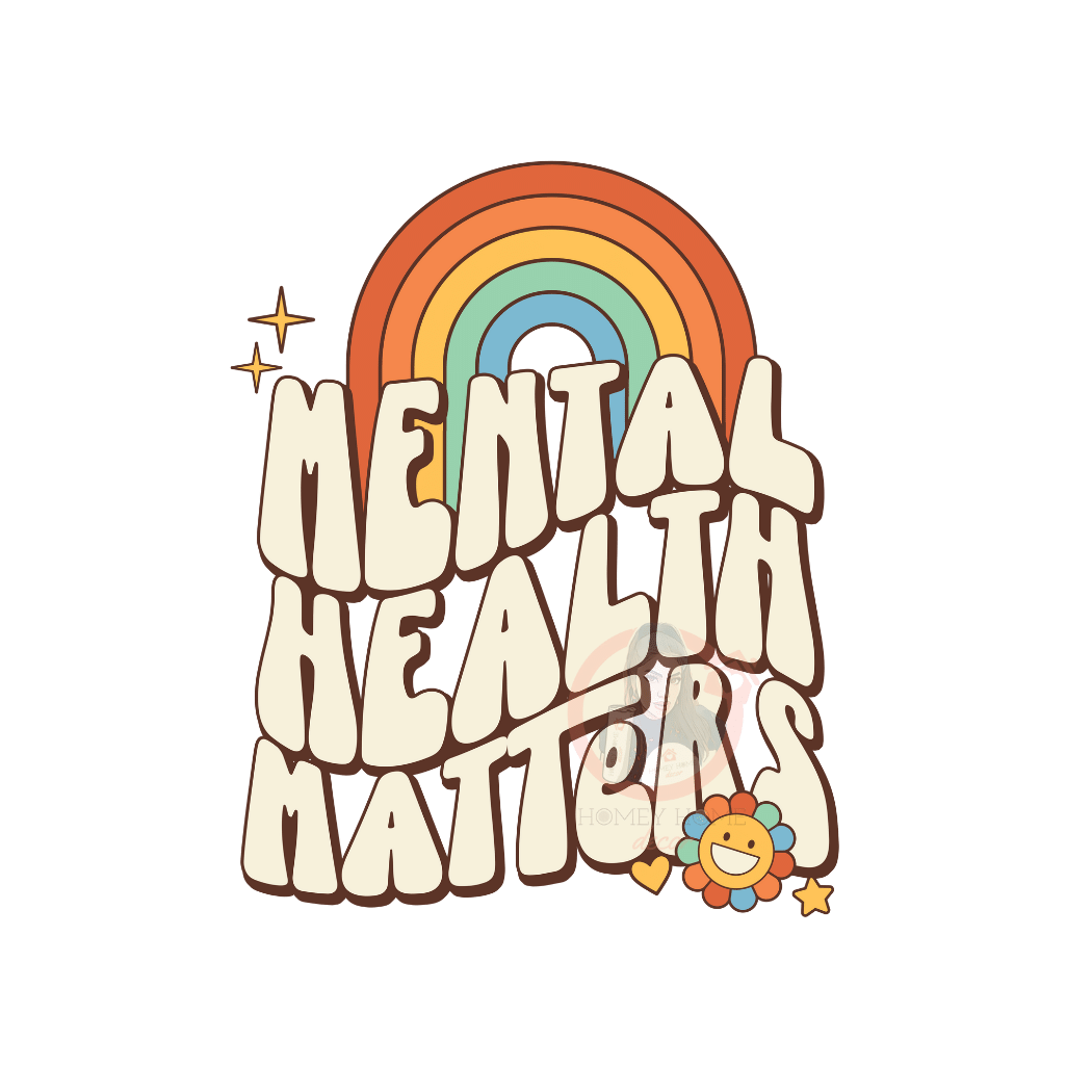 Untitled design (89) Mental Health Matters 01 Heat Transfer Vinyl Print - Image 1