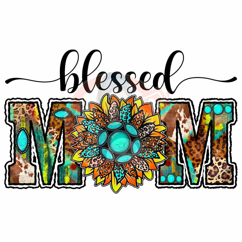 blessed-mom-htv-web Blessed Mom Heat Transfer Vinyl Print - Image 1
