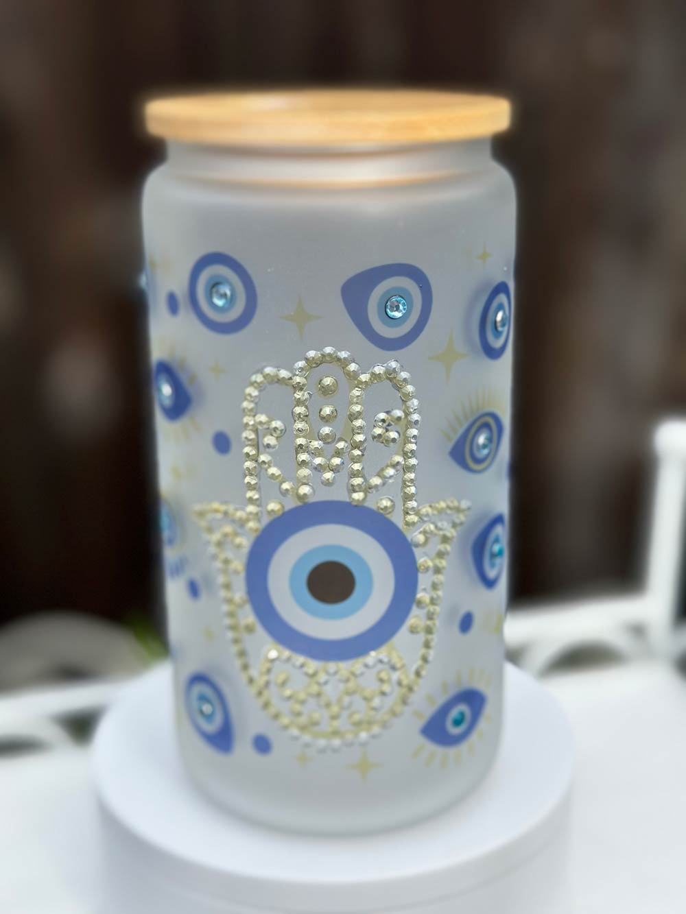 eye-blue-libbey-cup-web Blue Eyes Libbey Cup 16 oz - Image 1