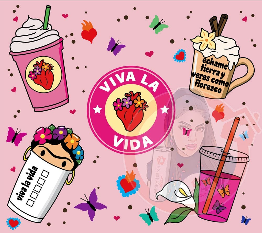 frida-kahlo-02-tumbler-sub-wrap-web Frida Kahlo 02 Tumbler 20oz Sublimation Wrap - Image 1