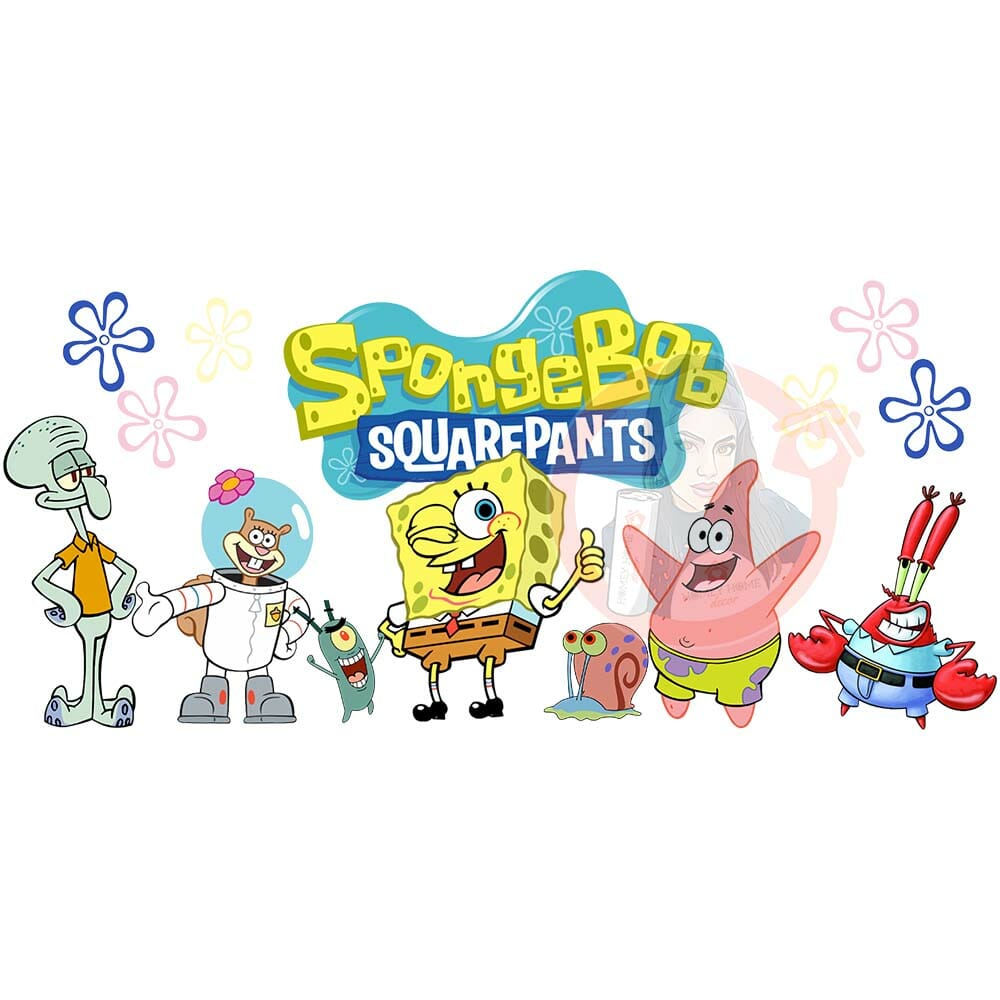 Sponge Libbey Wrap web Sponge Friends 01 Sublimation Libbey Wrap 16oz - Image 1