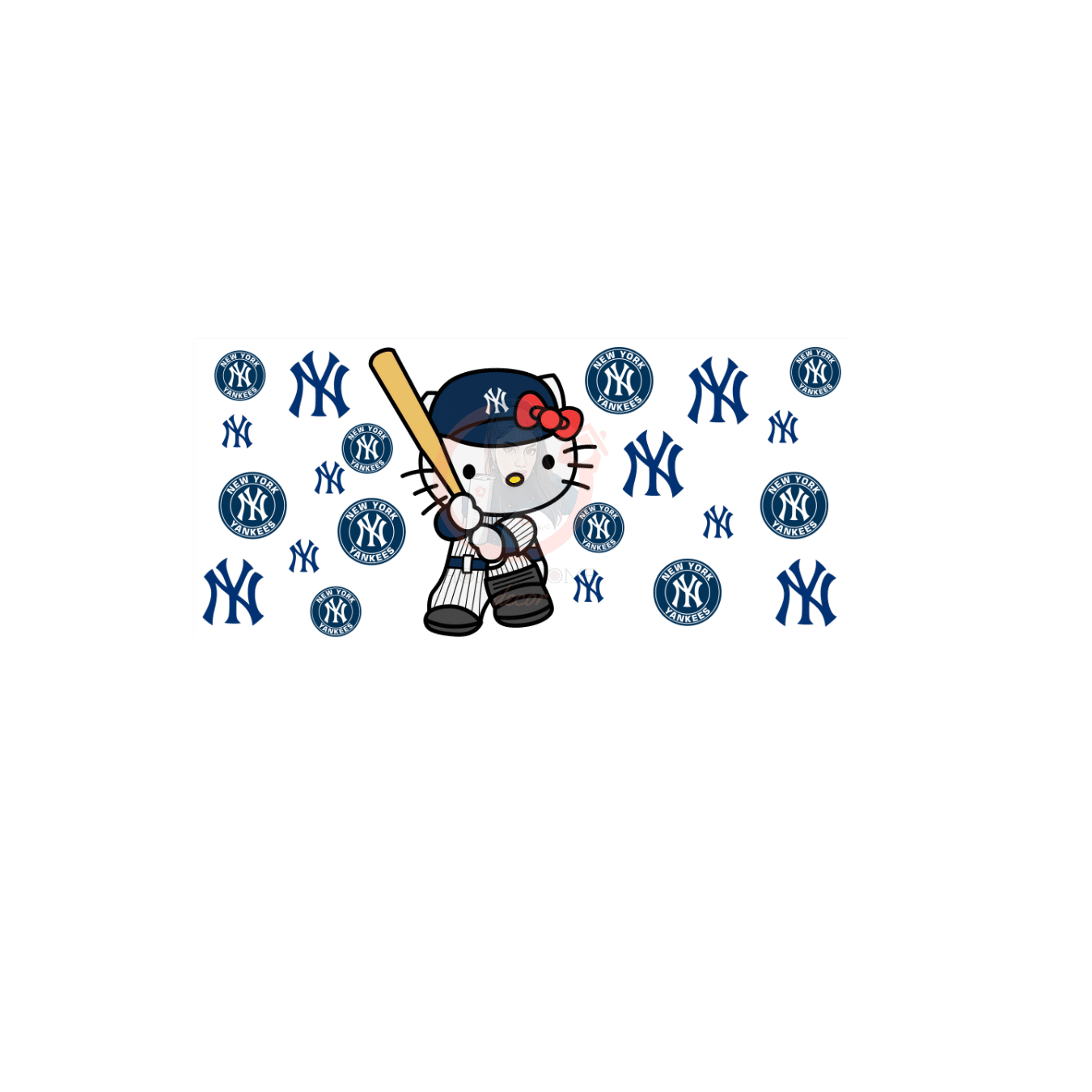 Untitled design - 2023-02-07T202057.214 Kitty Baseball 02 Sublimation Libbey Wrap 16oz - Image 1