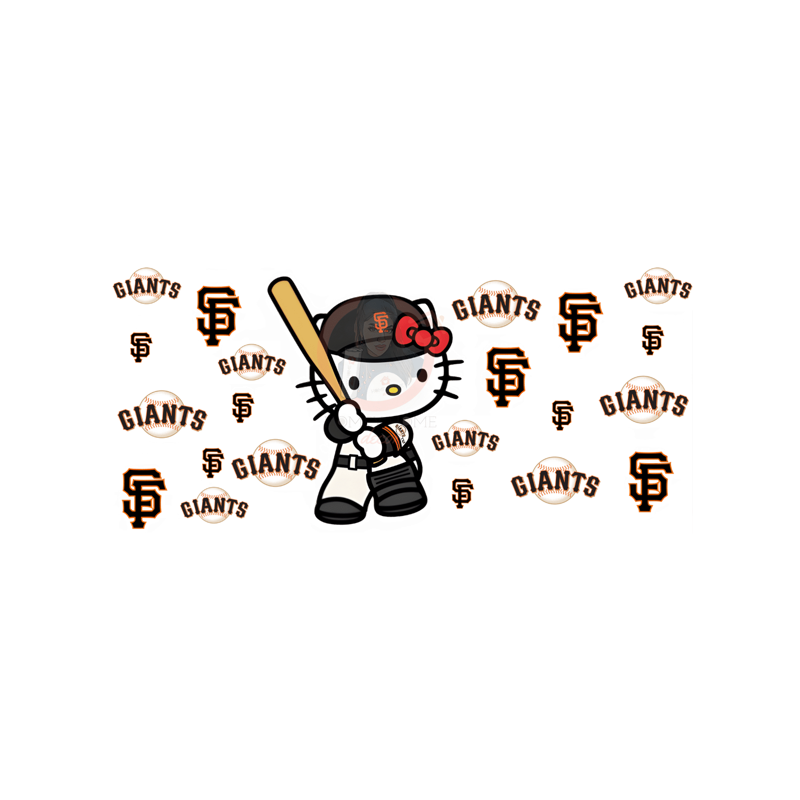 Untitled design - 2023-02-07T202304.294 Kitty Baseball 03 Sublimation Libbey Wrap 16oz - Image 1