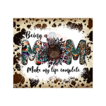 Western Mom Tumbler Sublimation Wrap 20oz