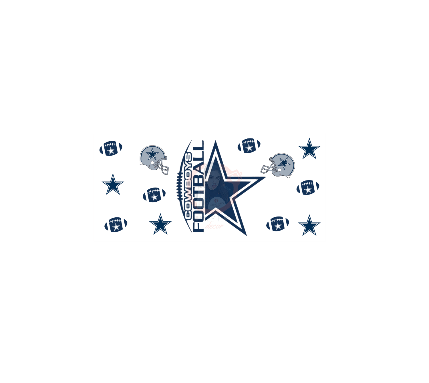 Untitled design - 2023-03-20T181253.596 Football 02 Sublimation Libbey Wrap 16oz - Image 1