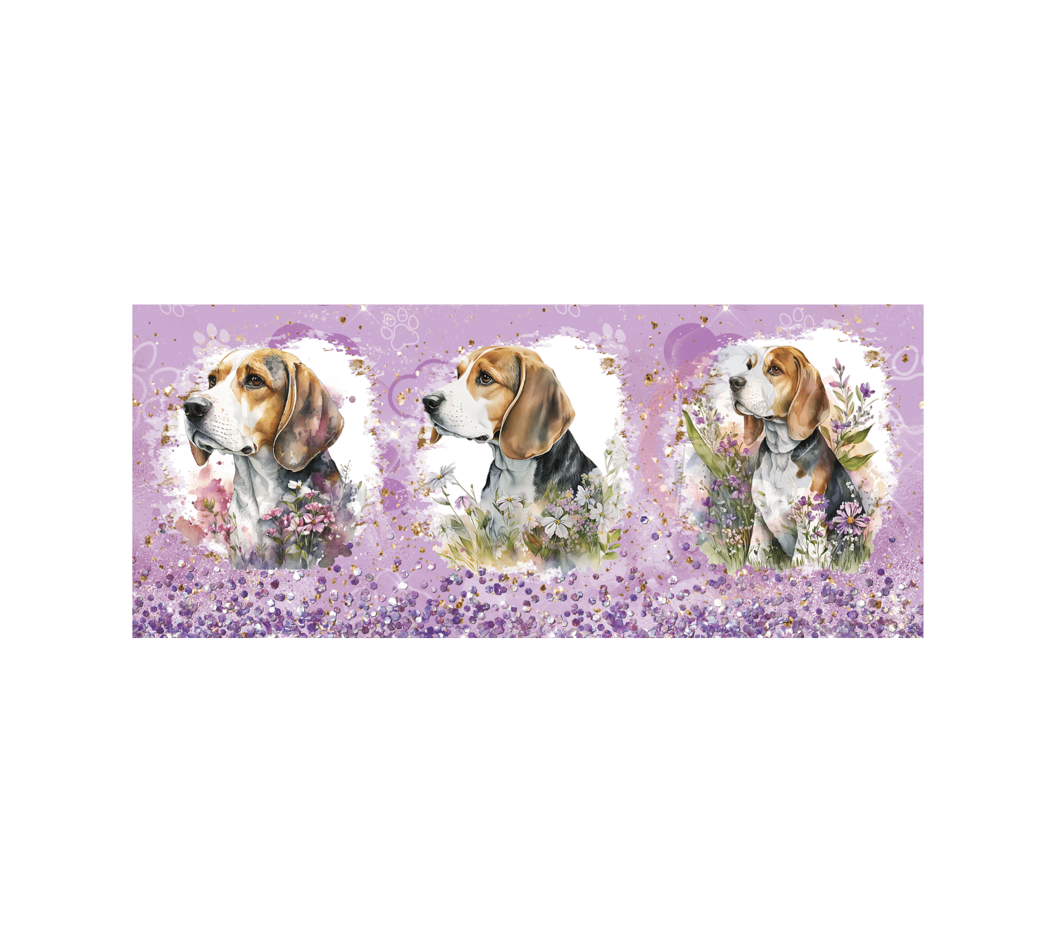 Untitled design - 2023-03-23T220036.881 Beagle Sublimation Mug Wrap - Image 1