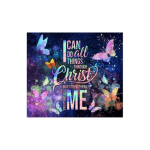 I Can Do All Things Through Christ Tumbler Sublimation Wrap 20oz