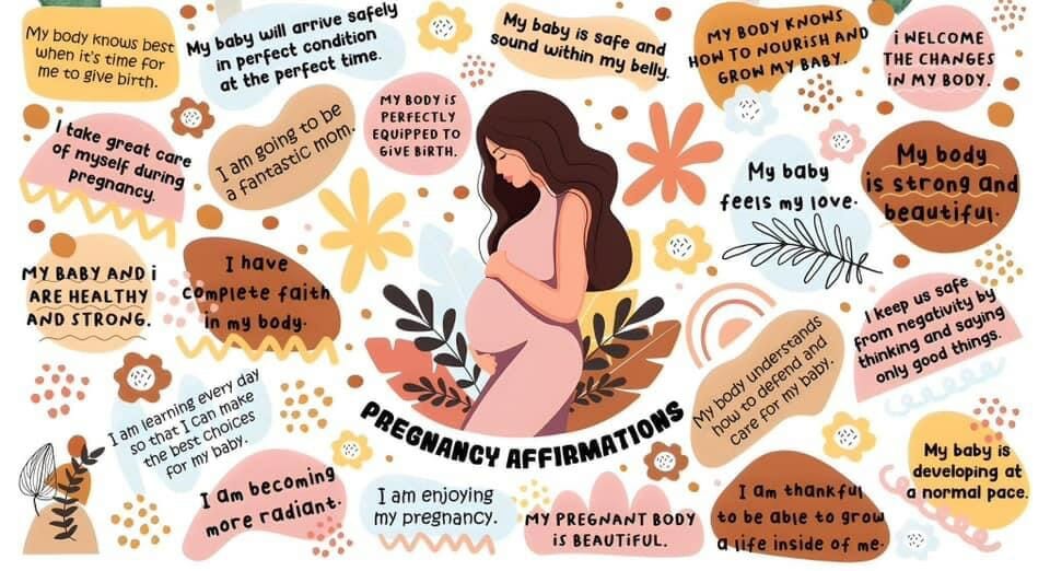 pregnancy affirmations libbey Pregnancy Affirmations Sublimation Libbey Wrap 16oz - Image 1