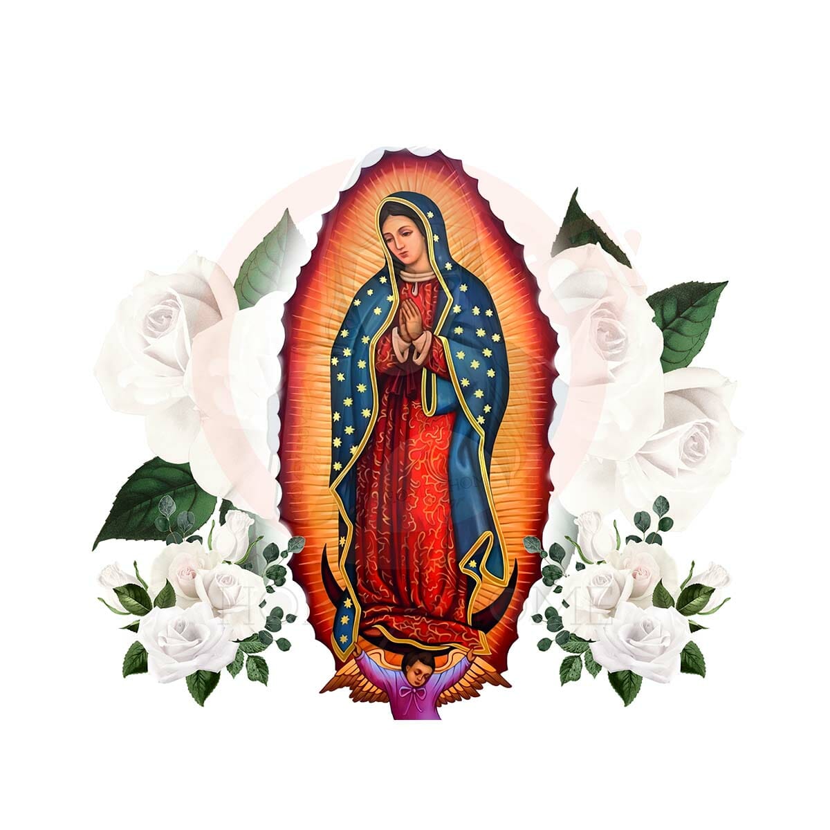 virgen de guadalupe 03 web Virgen de Guadalupe 03 Tumbler Sublimation Wrap 20oz - Image 1