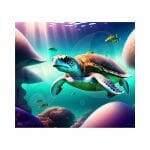 3D Turtle 02 Sublimation Tumbler Wrap 20oz