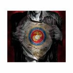 Superman Marines Sublimation Tumbler Wrap 20oz