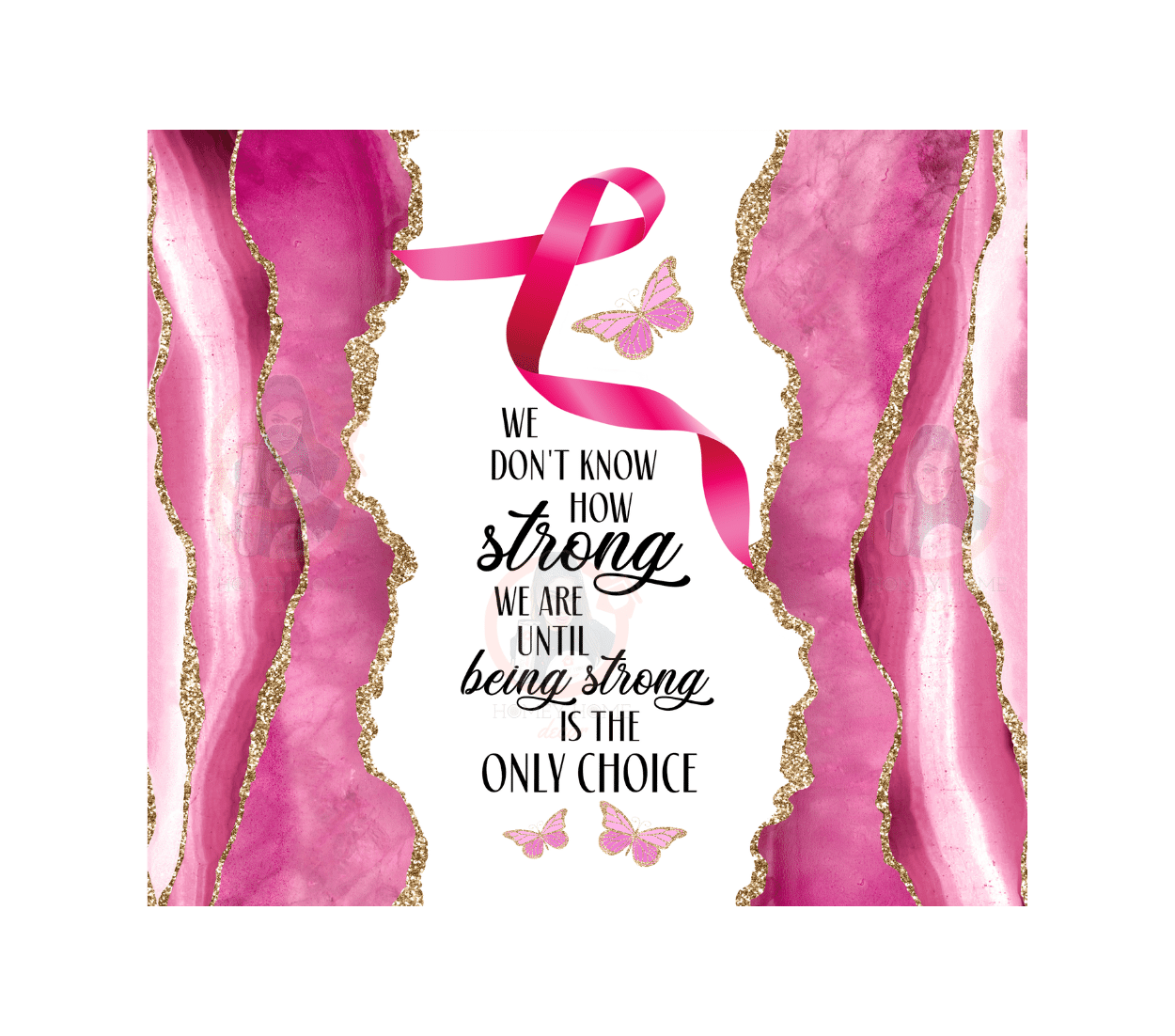 Untitled design - 2023-05-04T152455.815 Cancer Awareness Sublimation Tumbler Wrap 20oz - Image 1