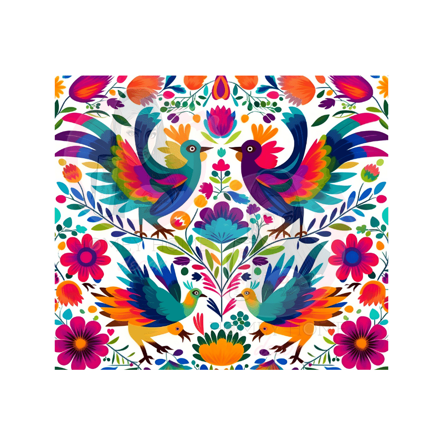 Untitled design - 2023-05-15T140852.490 White Otomi Sublimation Tumbler Wrap 20oz - Image 1