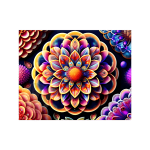 3D Flower02 Sublimation Tumbler Wrap 20oz