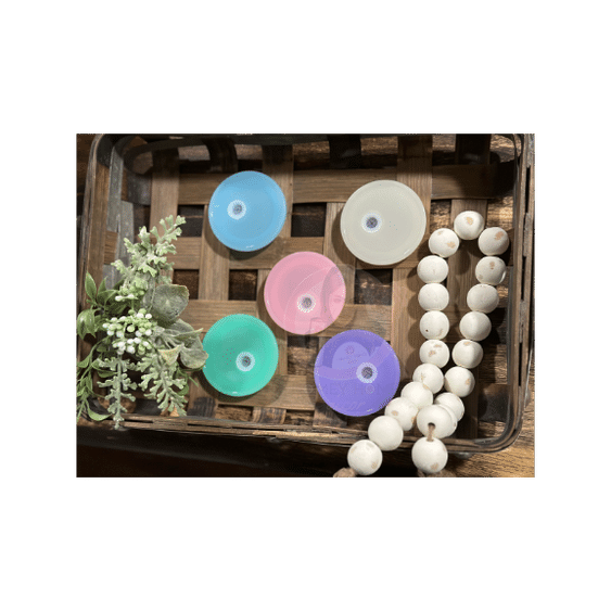 Untitled design - 2023-07-27T194219.296 16oz Glass Can Colorful Plastic Lid Bundle - Image 1