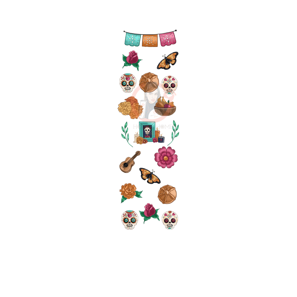 Untitled design - 2023-08-03T025425.636 Dia De Muertos 03 Pen Wrap UVDTF - Image 1