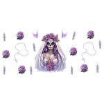 Dia De Muertos 06 Libbey Wrap UVDTF