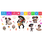 Dia De Muertos 07 Libbey Wrap UVDTF