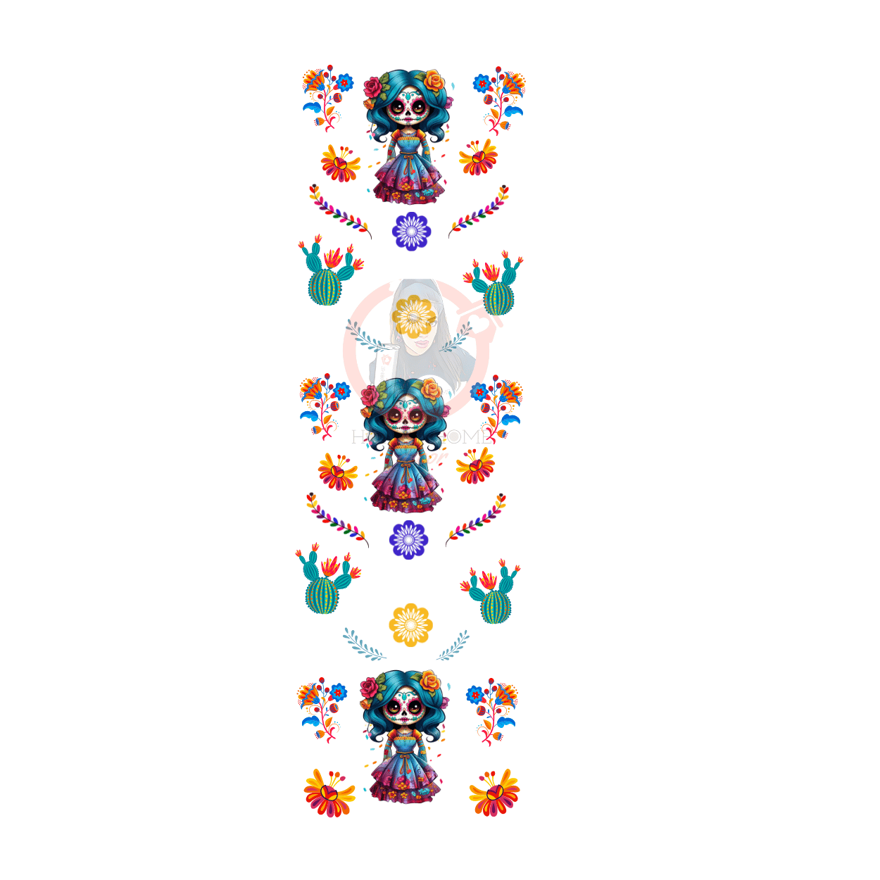 Untitled design - 2023-08-03T040033.190 Dia De Muertos 08 Pen Wrap UVDTF - Image 1