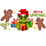 Cute Xmas Creature Sublimation Libbey Wrap 16oz