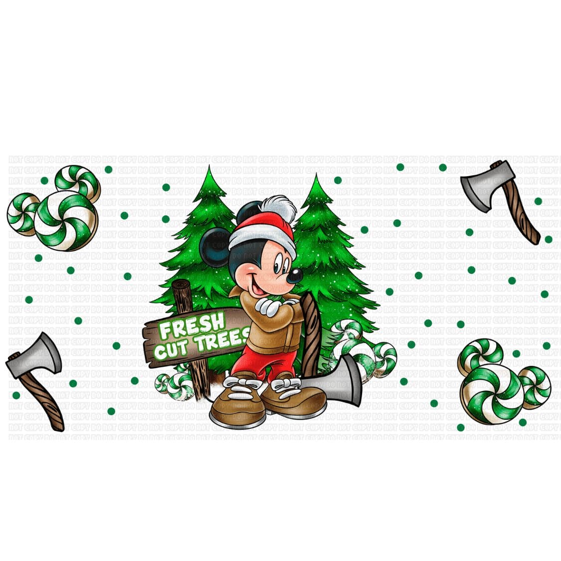 Untitled design - 2023-10-18T211201.701 Fresh Cut Trees Libbey Wrap UVDTF - Image 1