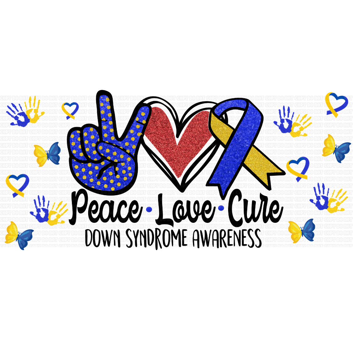 Untitled design - 2023-10-28T190550.682 Down Syndrome Awareness Libbey Wrap UVDTF - Image 1