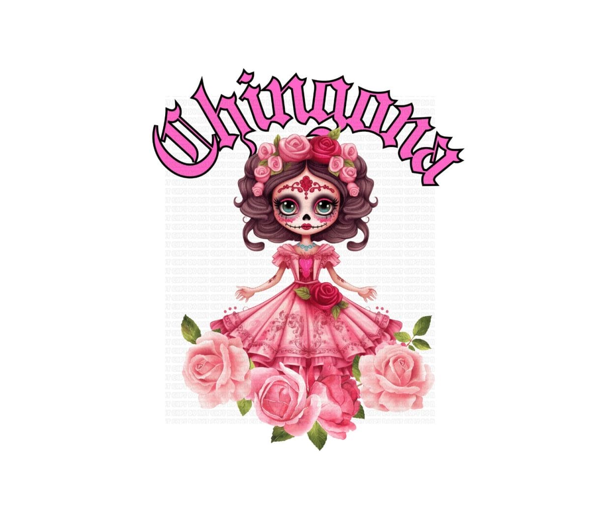 Copy of Untitled - 2023-11-10T160443.188 Catrina Chingona 01 UVDTF Decal - Image 1