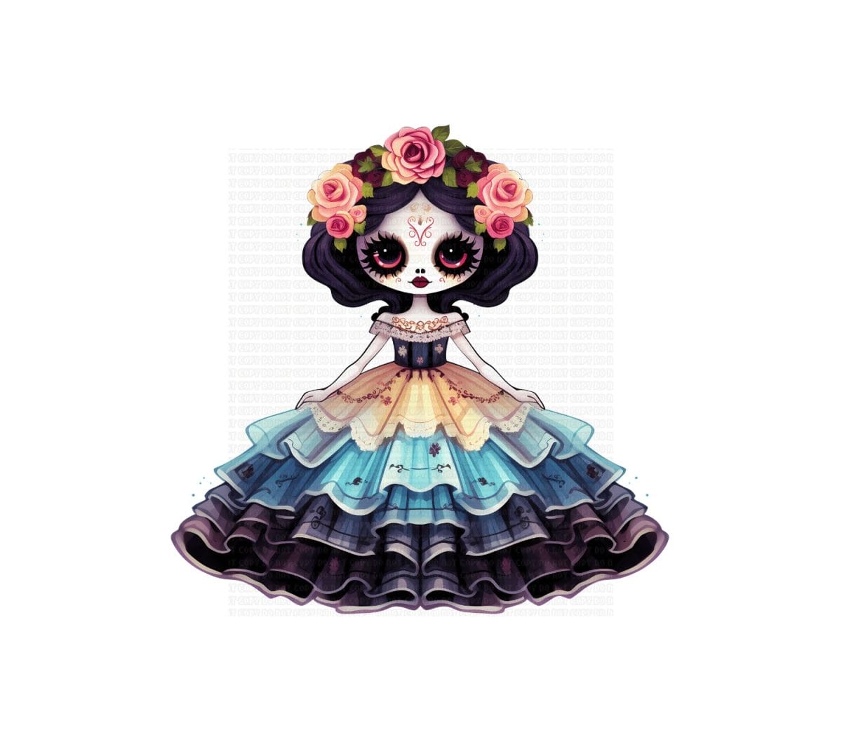 Copy of Untitled - 2023-11-10T160749.190 Catrina 002 UVDTF Decal - Image 1