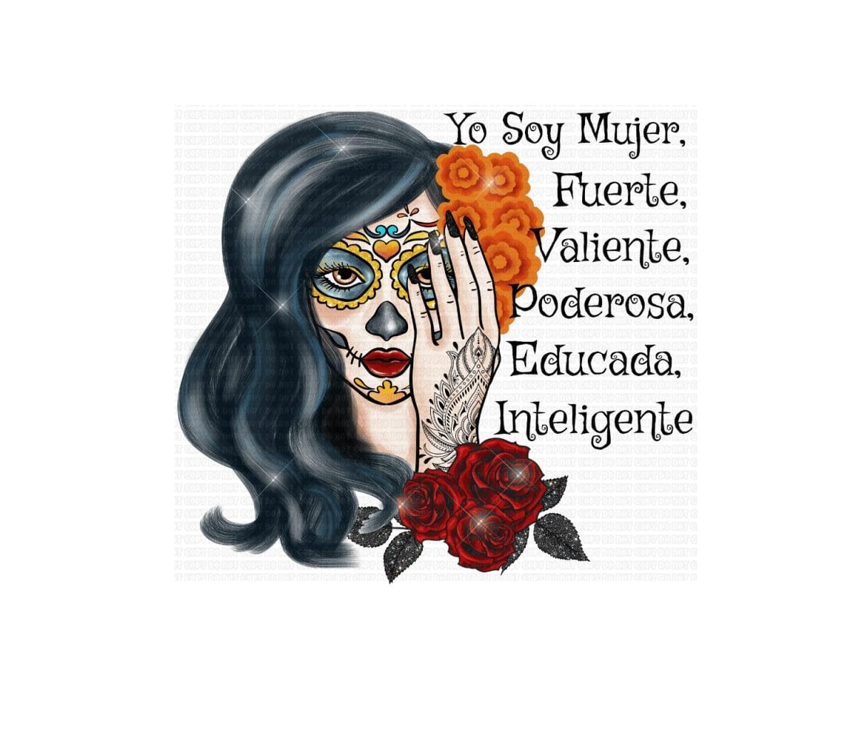 Copy of Untitled - 2023-11-10T163133.809 Soy Mujer Fuerte UVDTF Decal - Image 1