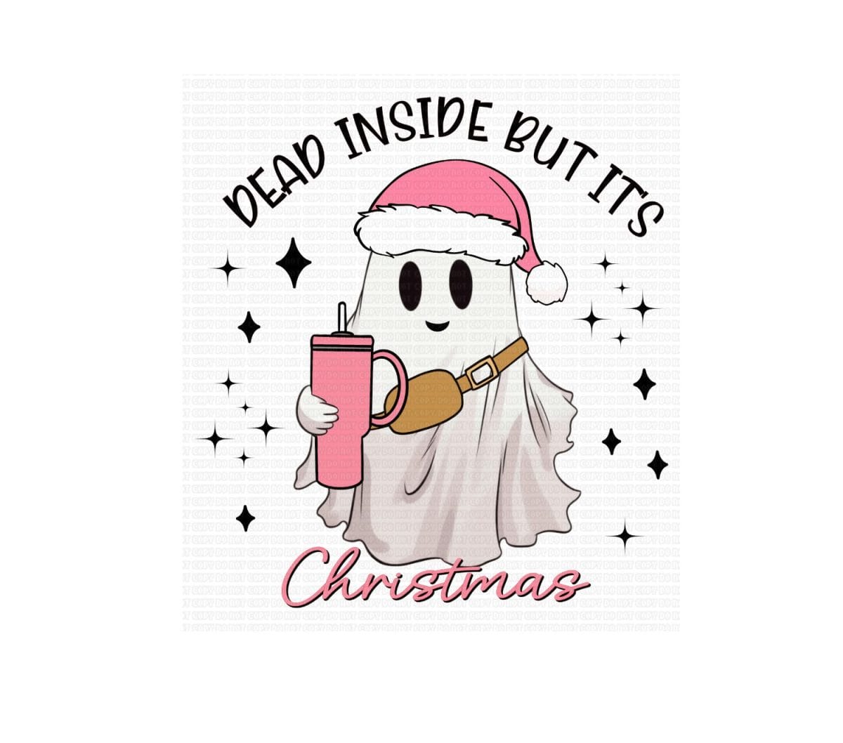 Copy of Untitled - 2023-11-10T170141.817 Dead Inside But It's Xmas UVDTF Decal - Image 1