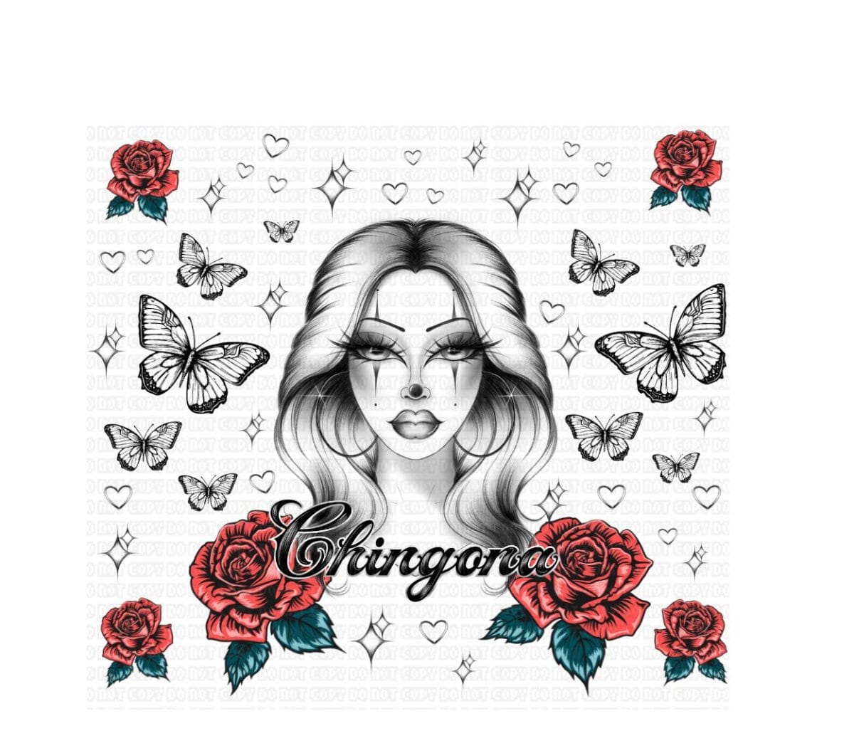 Copy of Untitled - 2023-11-15T165502.506 HHD Chola Chingona Tumbler Wrap 20oz - Image 1
