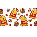 Cookie Bear Xmas Libbey Wrap UVDTF
