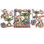 Christmas Monsters Libbey Wrap UVDTF