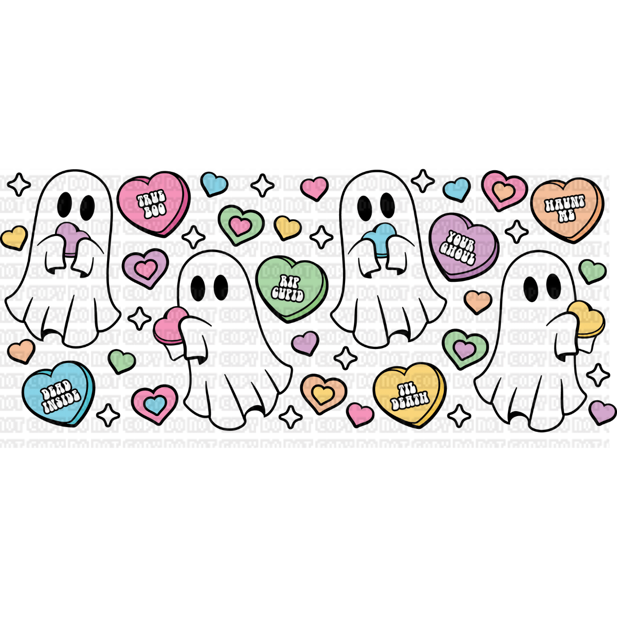 $15 LIBBEY CUP WITH UVDTF WRAP (35) Ghostie Boo Libbey Wrap - Image 1
