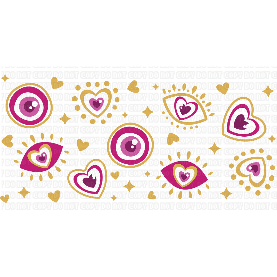 Untitled design - 2023-12-02T124342.319 Evil eye 02 Sublimation Libbey Wrap 16oz - Image 1