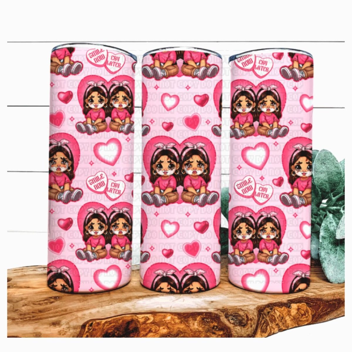 Untitled design - 2023-12-17T203234.157 PM Smile Now Cry Later 02 Sublimation Tumbler - Image 1