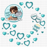 PM Angel Baby UV Lid Decal