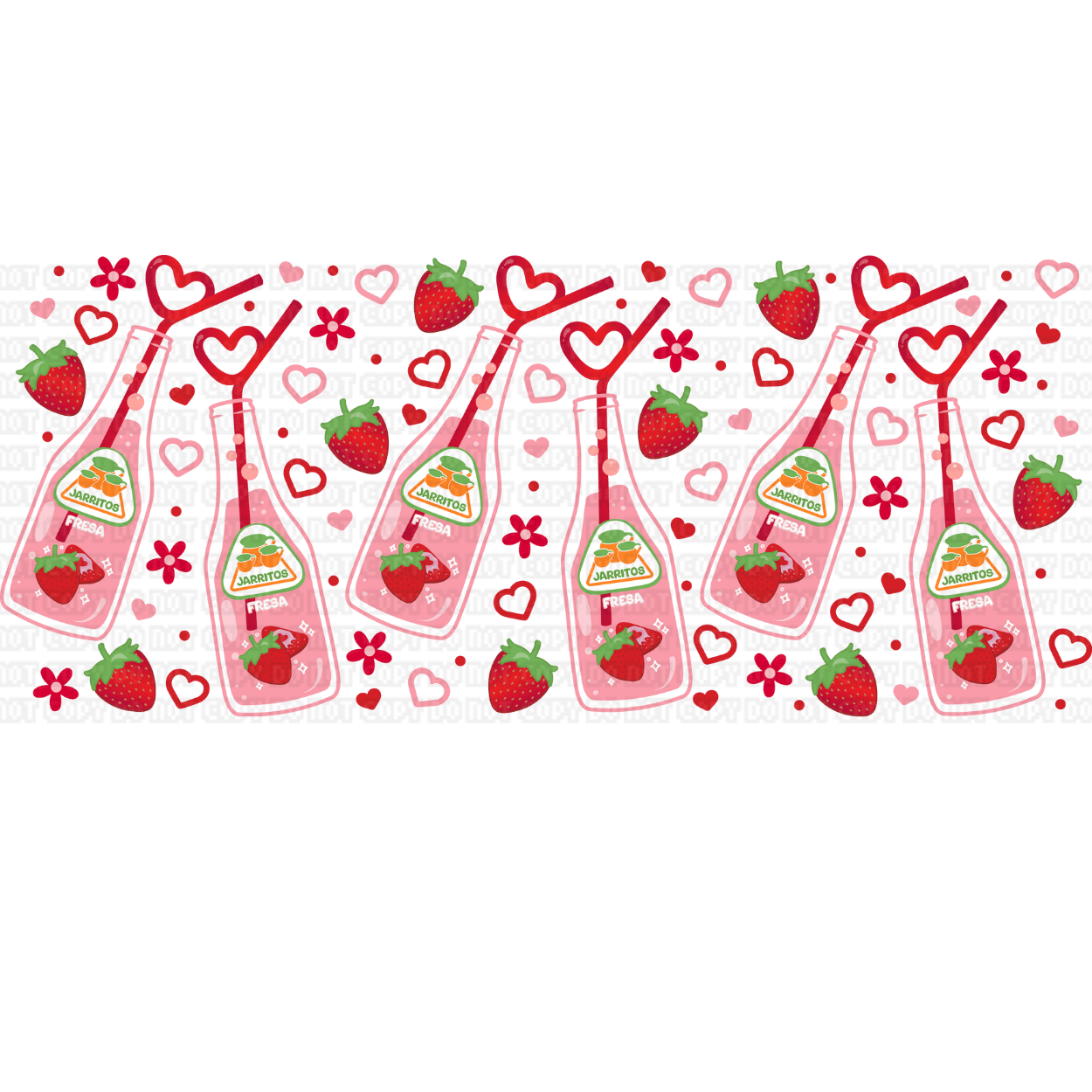 $15 LIBBEY CUP WITH UVDTF WRAP - 2024-01-16T215056.860 Jarritos Fresa Libbey Wrap - Image 1
