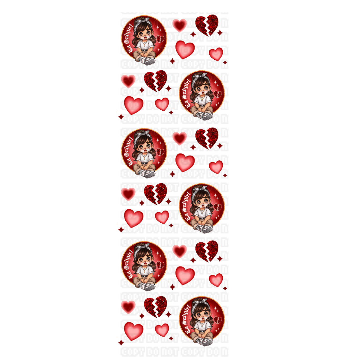 $15 LIBBEY CUP WITH UVDTF WRAP - 2024-01-19T210448.101 Sad Girl Pen Wrap UVDTF - Image 1